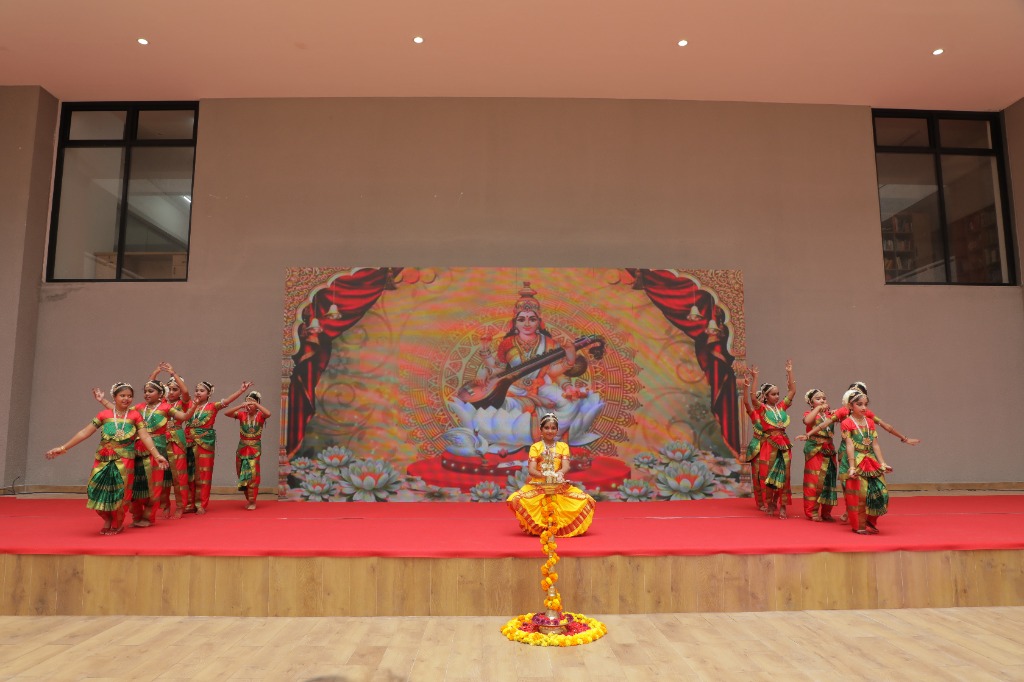 Classical Bharatanatyam and Saraswati Vandana Performance at NPS Hopefarm